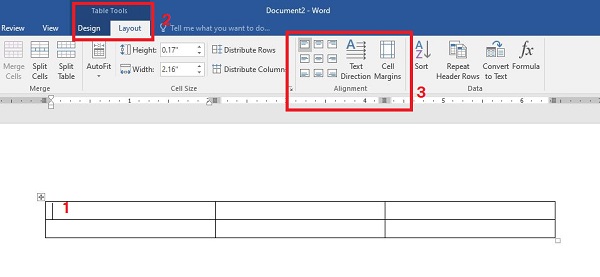 Bạn cần chọn Bảng (Table) Bạn cần chọn Bảng (Table)