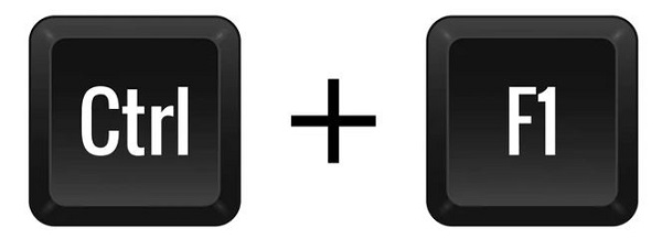 Ctrl + F1 Ctrl + F1