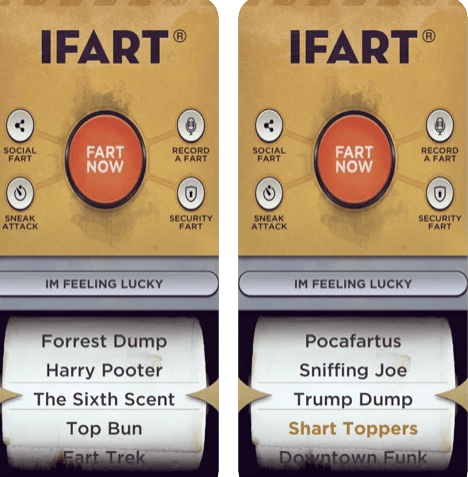 Fart Sound- Ứng dụng troll trên iPhone cực “lầy lội