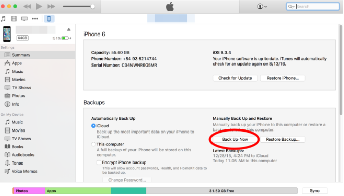 Cách mở khóa iPhone bị vô hiệu bằng iTunes