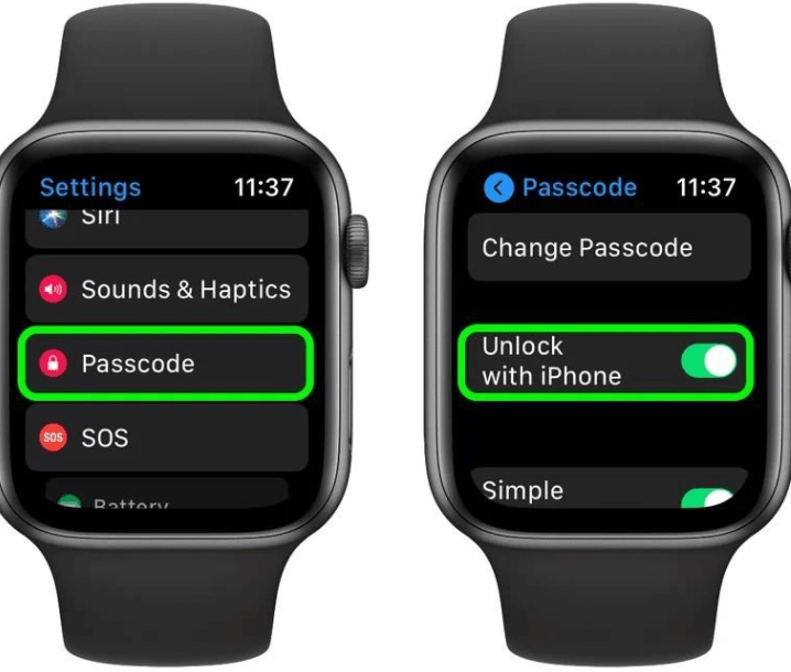Tắt tính năng mở khóa iPhone trên Apple Watch