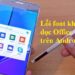 Lỗi font khi đọc office trên Android