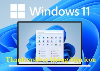 Thanh taskbar không hiện icon