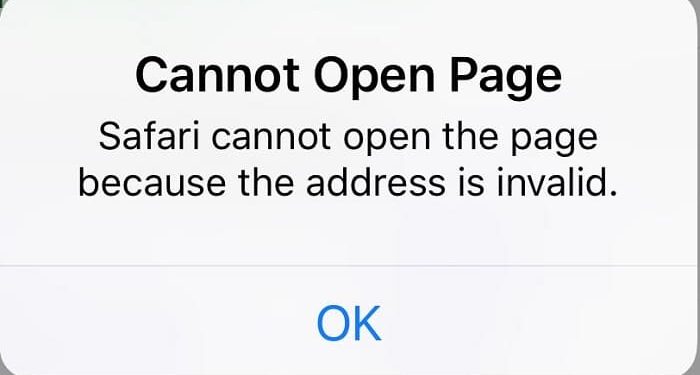 Safari không thể mở trang trên iPhone