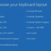 Máy tính hiện Choose your keyboard layout