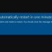 Lỗi Win 10 tự restart sau 1 phút