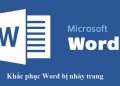File Word bị nhảy trang