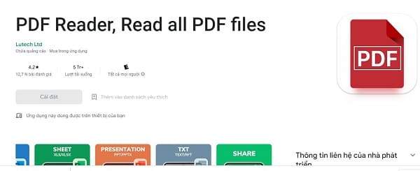 PDF Reader, Read all PDF files