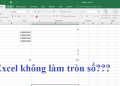 Excel không làm tròn số