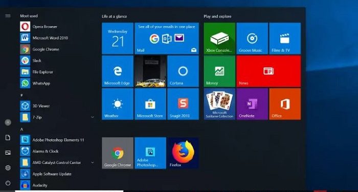 Sửa lỗi không bấm chuột được vào thanh Start Menu Win 10