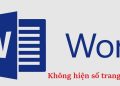lỗi không hiện số trang trong Word