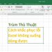 Excel không xuống dòng được