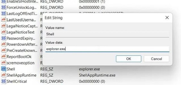 chỉnh sửa Explorer Shell Registry 2