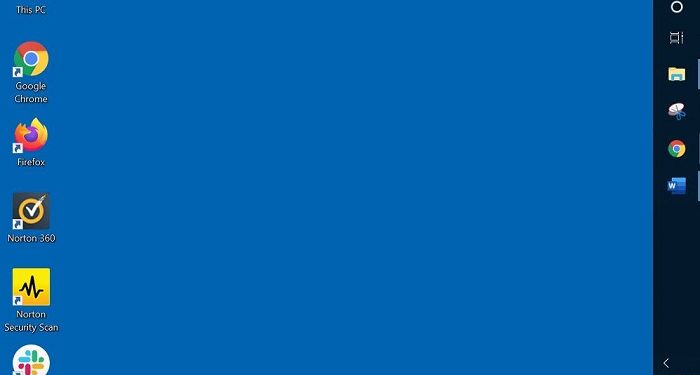 Thanh công cụ trên máy tính bị xoay dọc