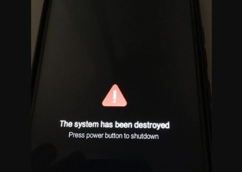 Xiaomi bị lỗi The system has been destroyed
