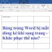 Bảng trong Word bị mất dòng kẻ khi sang trang
