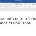 lỗi con trỏ nhảy về đầu dòng trong Word