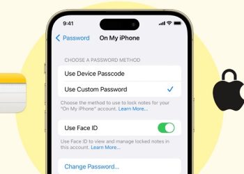 Không vào được ghi chú trên iPhone