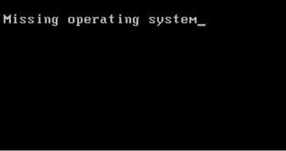 Nguyên nhân máy tính báo missing operating system