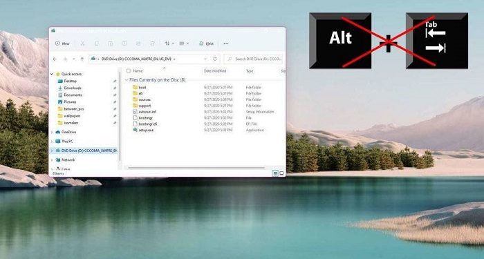 Alt Tab không chuyển cửa sổ