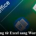 Copy bảng từ Excel sang Word bị lỗi