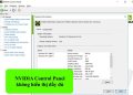 NVIDIA Control Panel không hiển thị đầy đủ