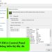 NVIDIA Control Panel không hiển thị đầy đủ