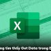Không tìm thấy Get Data trong Excel