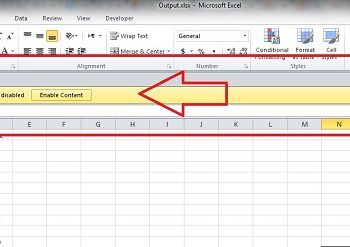 lỗi Excel Automatic update of links has been disabled