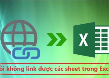 Lỗi không link được các sheet trong Excel
