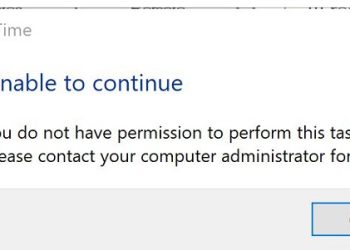 Lỗi unable to continue date and time