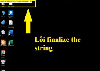 Máy tính hiện finalize the string