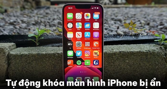 tự động khóa màn hình iPhone bị ẩn