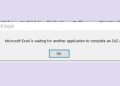 Excel bị lỗi OLE