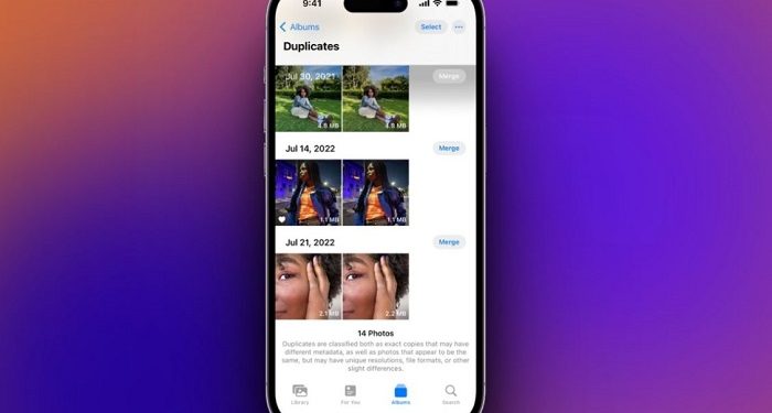 iPhone không có mục trùng lặp