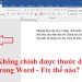 Không điều chỉnh được thước dọc trong Word