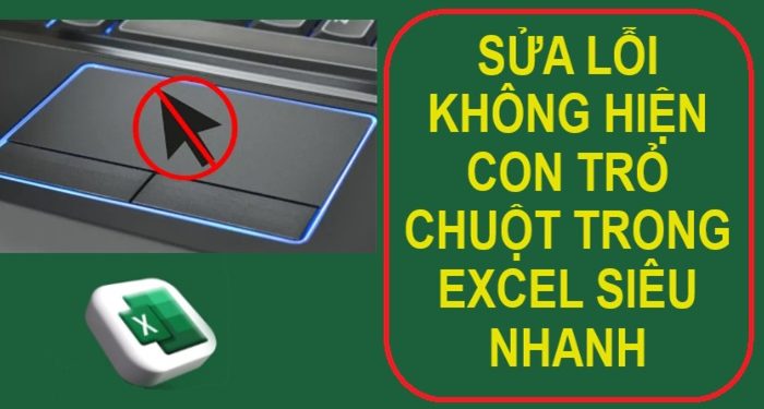 không hiện con trỏ chuột trong excel
