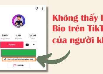Không thấy link Bio trên TikTok của người khác