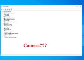 Không tìm thấy camera trong Device Manager