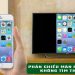 Phản chiếu màn hình iPhone không tìm thấy tivi