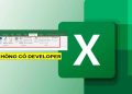 Excel không có Developer
