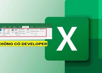 Excel không có Developer