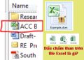 file Excel bị dấu chấm than