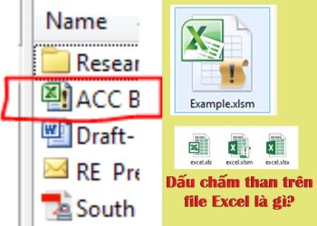 file Excel bị dấu chấm than