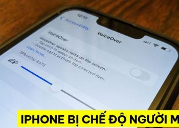 iPhone bị chế độ người mù