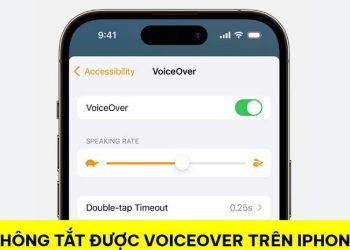 Không tắt được VoiceOver trên iPhone