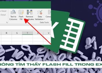 không tìm thấy Flash Fill trong Excel