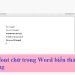 Lỗi font chữ trong Word biến thành ô vuông