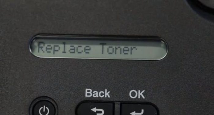 Sửa máy in bị replace toner