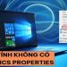 máy tính không có Graphics Properties
